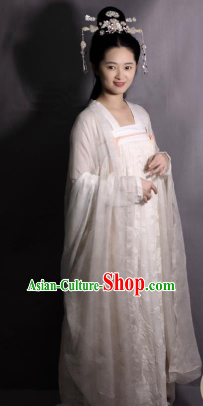 Chinese Traditional Tang Dynasty Infanta Hanfu Dress Ancient Court Princess Replica Costumes for Women