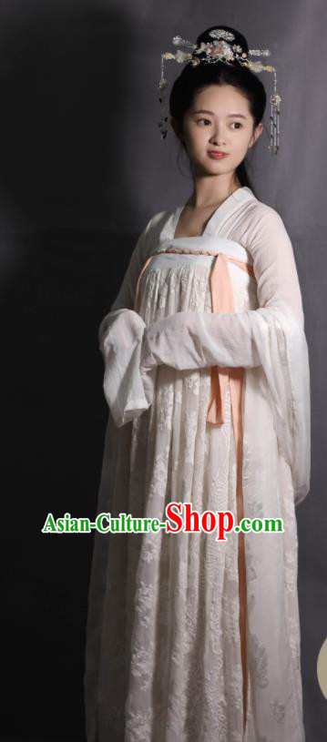 Chinese Traditional Tang Dynasty Infanta Hanfu Dress Ancient Court Princess Replica Costumes for Women