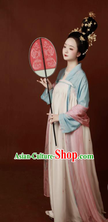 Traditional Chinese Tang Dynasty Court Maidservants Hanfu Dress Ancient Palace Lady Replica Costumes for Women