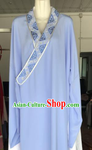 Traditional Chinese Huangmei Opera Niche Costumes Ancient Scholar Embroidered Robe for Men