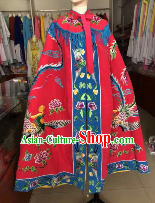 Traditional Chinese Handmade Beijing Opera Diva Costumes Ancient Peri Princess Rosy Cloak for Women