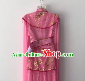 Traditional Chinese Handmade Beijing Opera Diva Rosy Dress Ancient Peri Princess Costumes for Women