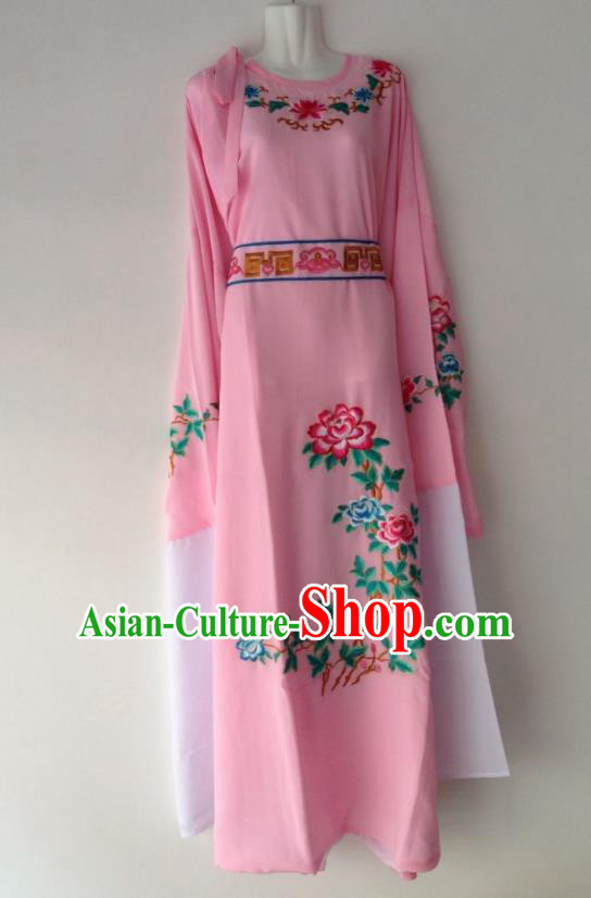Traditional Chinese Huangmei Opera Niche Pink Robe Ancient Gifted Scholar Costume for Men