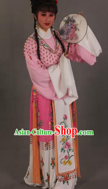 Traditional Chinese Beijing Opera Actress Pink Dress Ancient Court Princess Costumes for Women