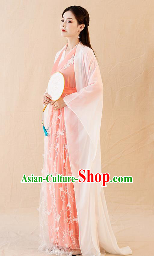 Traditional Chinese Tang Dynasty Imperial Consort Hanfu Dress Ancient Drama Court Replica Costumes for Women