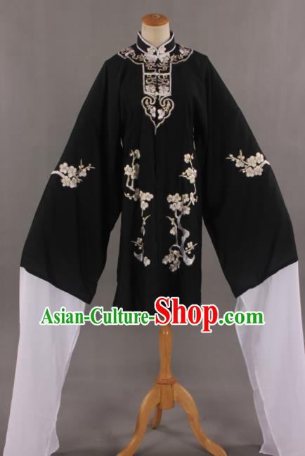 Traditional Chinese Peking Opera Black Cloak Ancient Nobility Lady Costume for Women