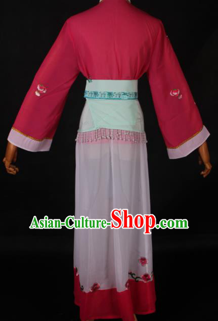 Traditional Chinese Shaoxing Opera Village Girl Dress Ancient Peking Opera Maidservants Costume for Women