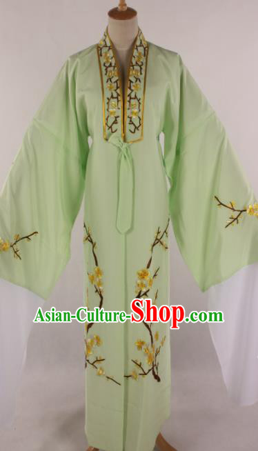 Traditional Chinese Shaoxing Opera Niche Light Green Robe Ancient Childe Scholar Costume for Men