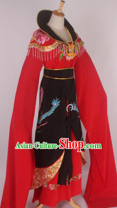Chinese Traditional Shaoxing Opera Queen Black Dress Ancient Peking Opera Actress Costume for Women