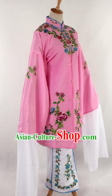 Chinese Traditional Beijing Opera Qin Xianglian Pink Dress Ancient Peking Opera Diva Costume for Women
