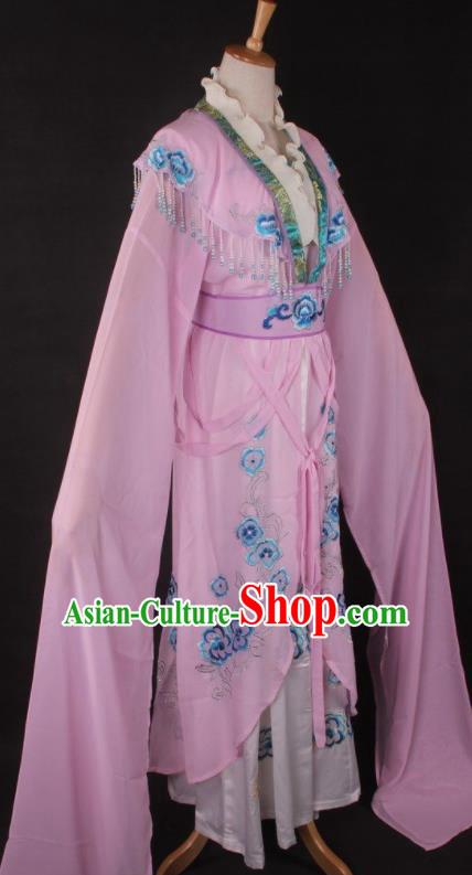 Chinese Traditional Beijing Opera Peri Pink Dress Ancient Peking Opera Diva Princess Costume for Women