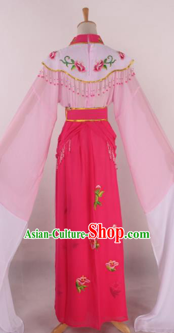Chinese Beijing Opera Diva Pink Dress Ancient Traditional Peking Opera Court Princess Costume for Women