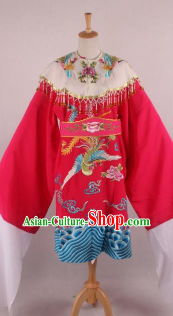 Chinese Beijing Opera Imperial Consort Rosy Dress Ancient Traditional Peking Opera Actress Costume for Women