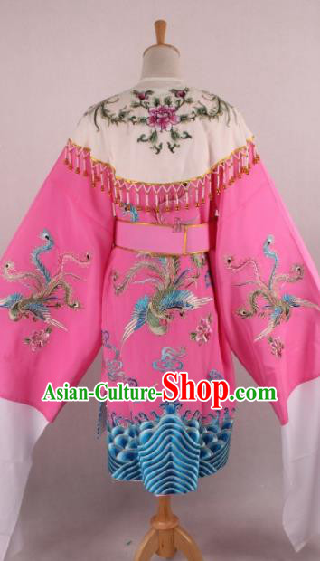 Chinese Beijing Opera Imperial Consort Pink Dress Ancient Traditional Peking Opera Actress Costume for Women