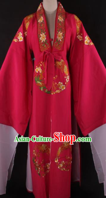 Traditional Chinese Shaoxing Opera Niche Gifted Scholar Peach Pink Robe Ancient Childe Costume for Men