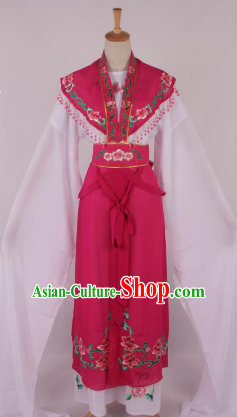 Chinese Traditional Beijing Opera Actress Princess Rosy Dress Ancient Peking Opera Diva Costume for Women