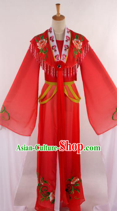 Chinese Traditional Opera Romance of the West Chamber Red Dress Ancient Peking Opera Nobility Lady Costume for Women