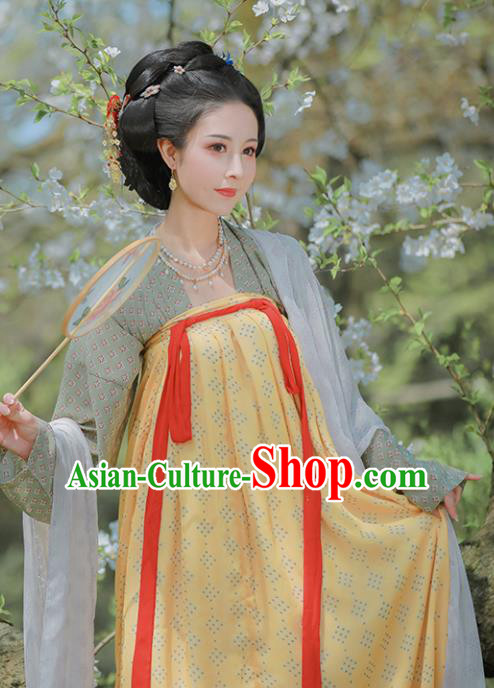 Chinese Ancient Drama Las Meninas Hanfu Dress Traditional Tang Dynasty Court Maid Replica Costumes for Women