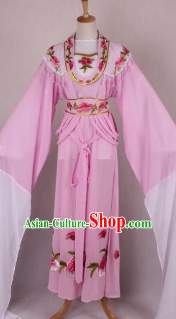 Professional Chinese Beijing Opera Nobility Lady Pink Dress Ancient Traditional Peking Opera Costume for Women