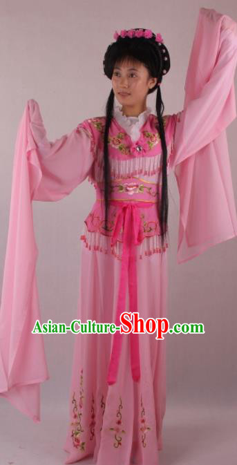 Professional Chinese Beijing Opera Rich Lady Pink Dress Ancient Traditional Peking Opera Diva Costume for Women