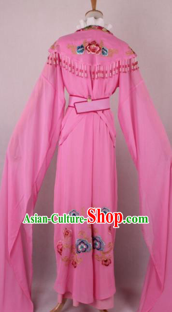 Professional Chinese Beijing Opera Diva Pink Dress Ancient Traditional Peking Opera Costume for Women