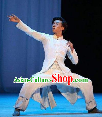 Traditional Chinese Classical Dance Cheng Feng Gui Qu Costume Solo Dance Clothing for Men