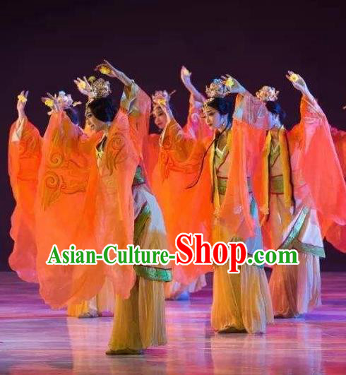 Traditional Chinese Classical Dance Confucius Costume Court Drama Stage Show Beautiful Dance Dress for Women