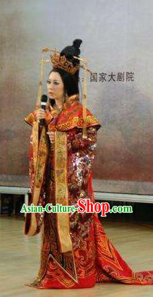 Chinese Beautiful Dance Xi Shi Queen Costume Traditional Drama Classical Dance Competition Dress for Women