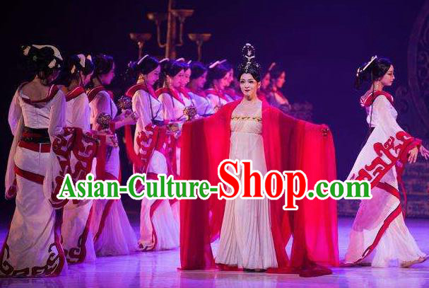 Beautiful Chinese Dance Xun Xiang Costume Traditional Court Dance Classical Dance Dress for Women