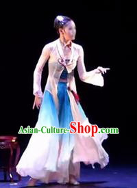 Beautiful Chinese Dance Midnight Song Dance Costume Traditional Classical Dance Zi Ye Dress for Women