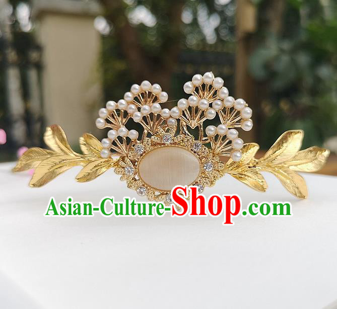 Chinese Ancient Princess Hair Accessories Pine Hair Crown Traditional Hanfu Hairpins for Women