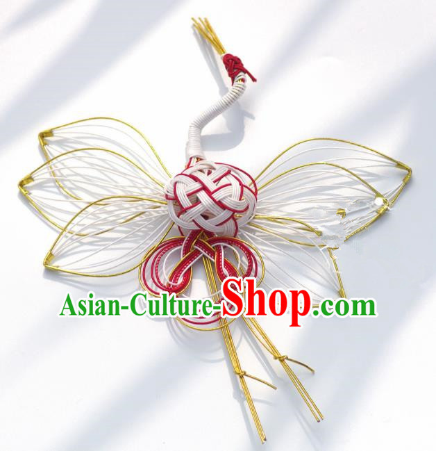 Japanese Geisha Kimono Crane Hairpins Traditional Yamato Hair Accessories for Women