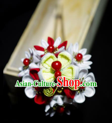 Japanese Geisha Kimono Butterfly Hairpins Traditional Yamato Hair Accessories for Women