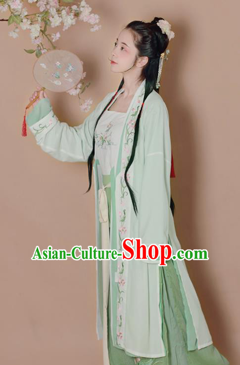 Chinese Traditional Song Dynasty Nobility Lady Replica Costumes Ancient Aristocratic Miss Hanfu Dress for Women