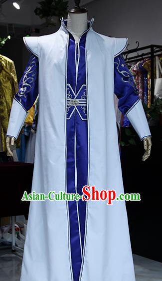 Chinese Ancient Drama Swordsman Costumes Traditional Prince Dragon Ao Bing Clothing for Men