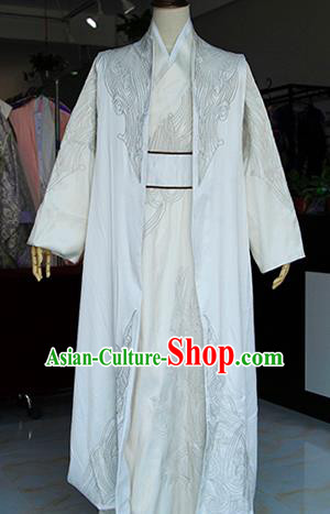 Chinese Ancient Drama Swordsman Costumes Traditional Song Dynasty Prince Clothing for Men