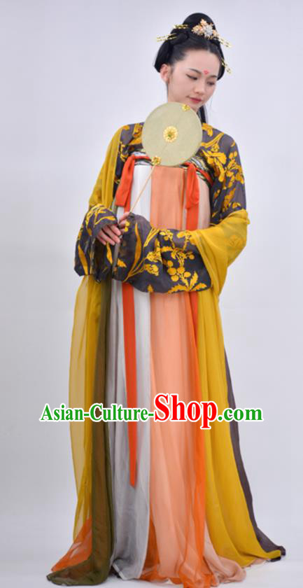 Chinese Traditional Tang Dynasty Princess Replica Costumes Ancient Imperial Consort Hanfu Dress for Women