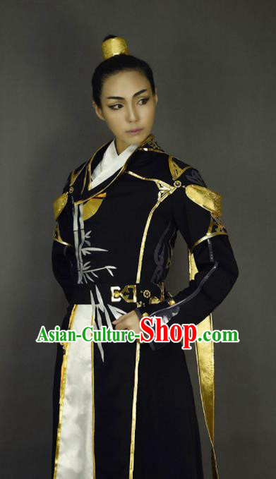 Chinese Ancient Cosplay Knight Young Hero Clothing Traditional Hanfu Swordsman Costume for Men