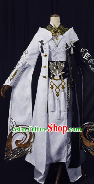 Chinese Ancient Cosplay Knight King Clothing Traditional Hanfu Swordsman Costume for Men