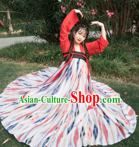 Chinese Ancient Cosplay Game Fairy Dress Traditional Hanfu Princess Swordsman Costume for Women
