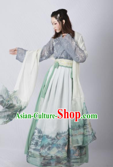 Chinese Ancient Cosplay Court Lady Dress Traditional Hanfu Princess Costume for Women