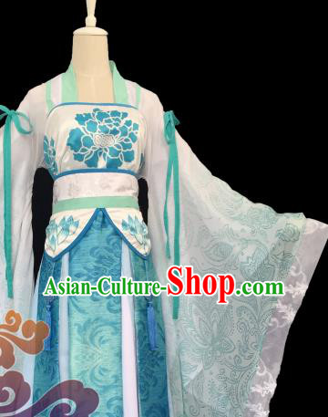 Traditional Chinese Cosplay Palace Princess Dress Ancient Court Lady Swordswoman Costume for Women