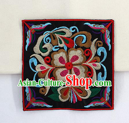 Chinese Ancient Handmade Embroidered Butterfly Flower Patch Traditional Embroidery Appliqu Craft for Women