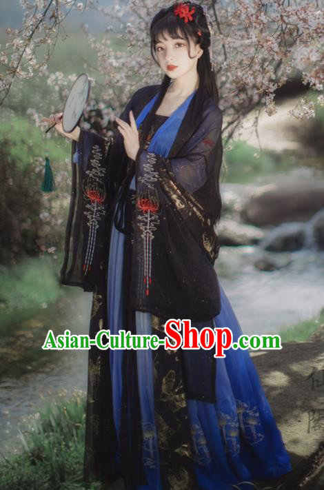 Chinese Ancient Royal Princess Hanfu Dress Traditional Tang Dynasty Female Swordsman Costumes for Women