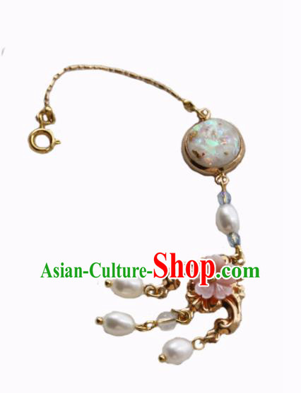 Chinese Ancient Princess Tassel Eyebrows Pendant Hairpins Traditional Handmade Hanfu Hair Accessories for Women