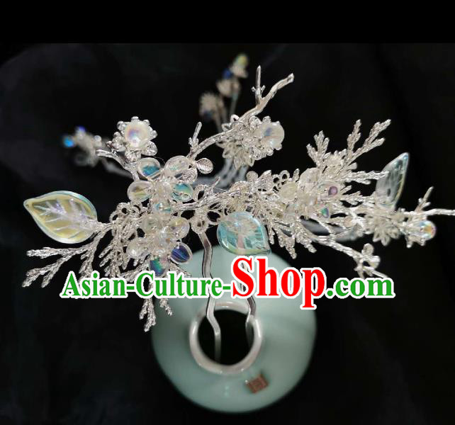 Chinese Ancient Princess Pine Tassel Hairpins Traditional Handmade Hanfu Hair Accessories for Women