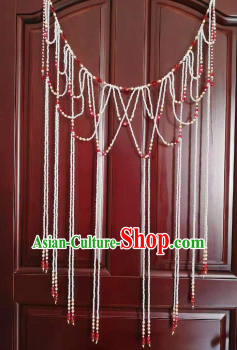Chinese Ancient Court Tassel Waist Chain Traditional Princess Hanfu Waistband Accessories for Women