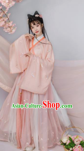 Traditional Chinese Ming Dynasty Nobility Lady Hanfu Dress Ancient Court Maid Replica Costumes for Women