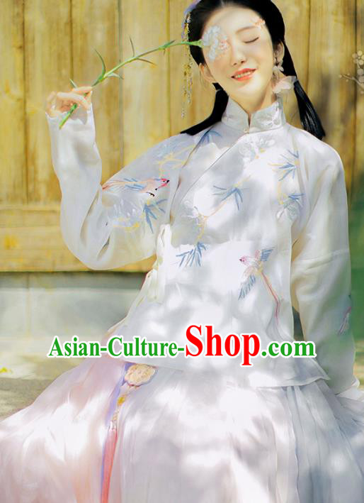 Traditional Chinese Ming Dynasty Hanfu Dress Ancient Nobility Lady Replica Costumes for Women