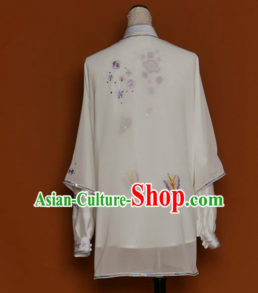 Chinese Traditional Best Martial Arts Embroidered Butterfly Costume Kung Fu Competition Tai Chi Clothing for Women